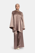 E - Y26 Basic Linen Abaya - AZALI